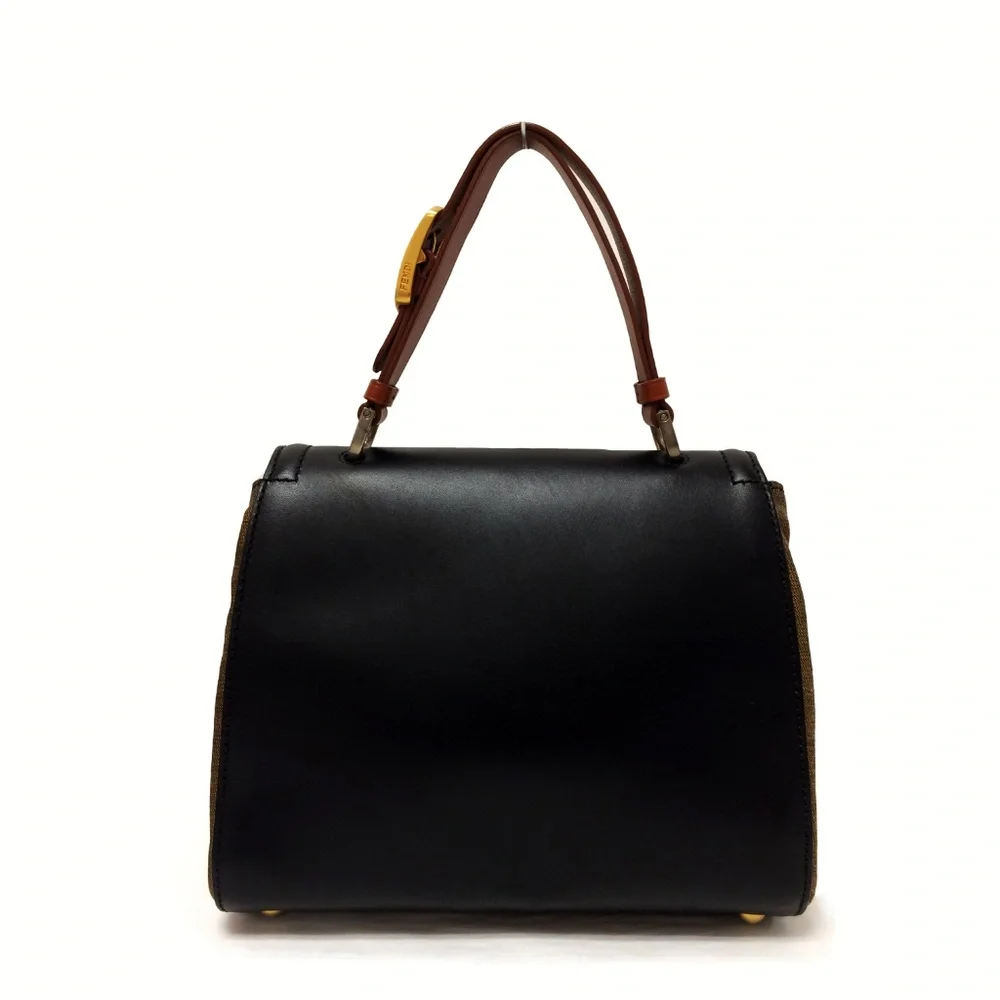 Fendi Silvana Black Leather Bag